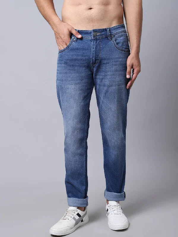 Cantabil Men's Medium Carbon Blue Denim