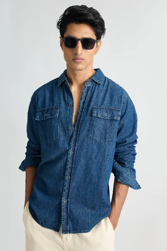 Full Sleeves Classic Denim Men's Shirt