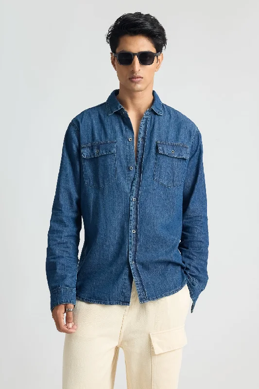 Full Sleeves Classic Denim Men's Shirt