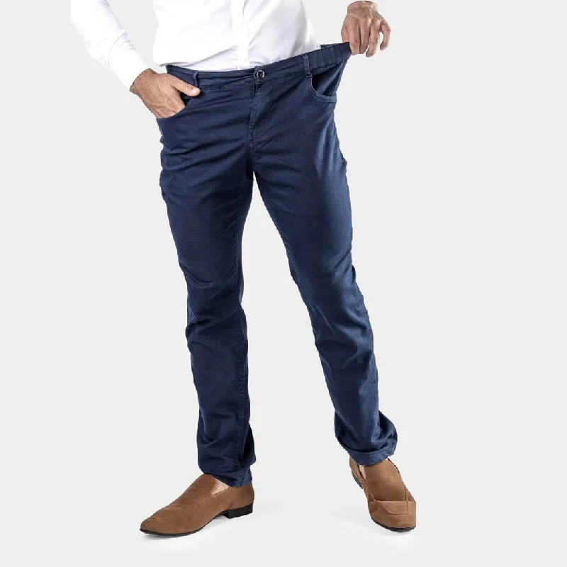 Ultra Stretch Chino Pants - Slim Fit - Navy