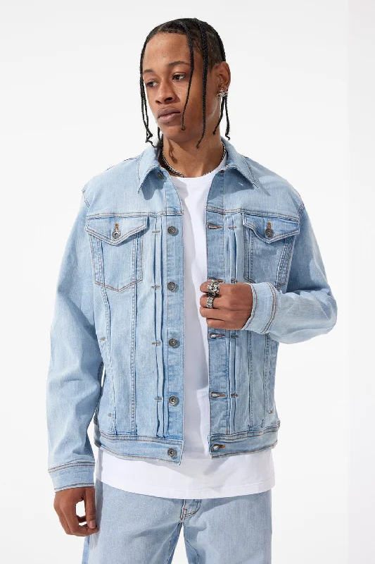 Crenshaw Denim Trucker Jacket (Ice Blue)