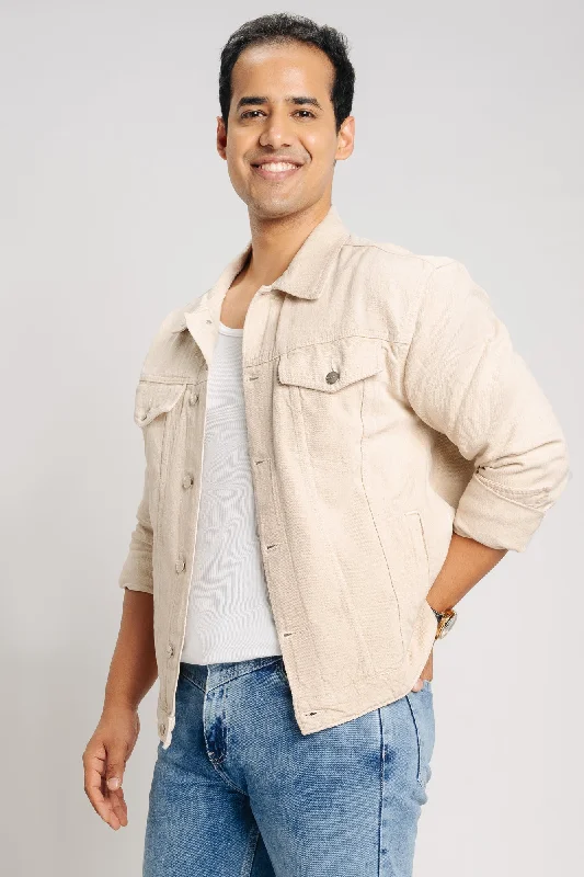 Ecru Classic Men's Trucker Jacket