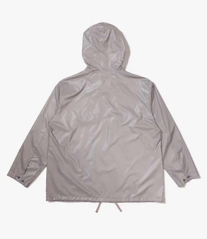 Engineered Garments Cagoule Shirt - Silver Poly Refrective Taffeta