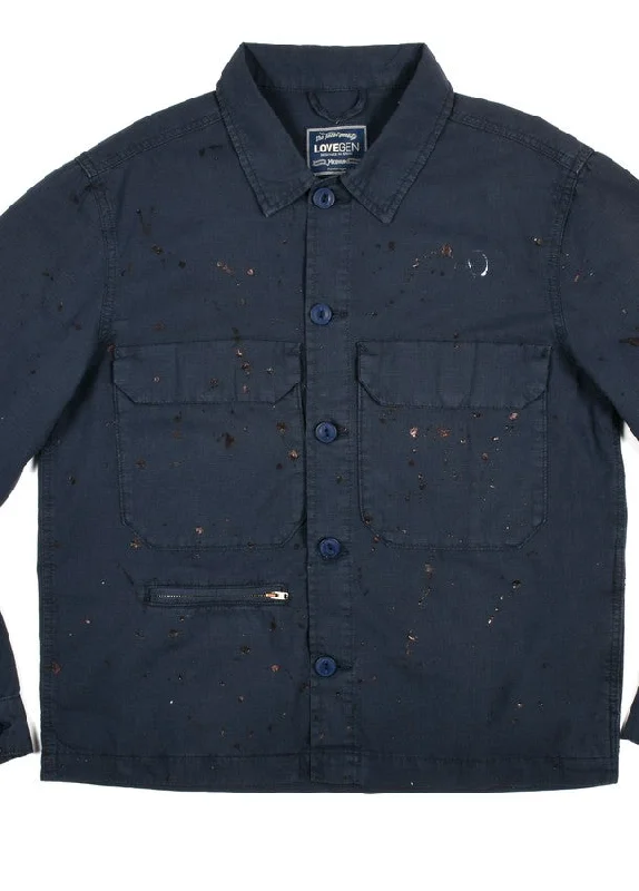 Fitz Navy Blue Oversize Jacket