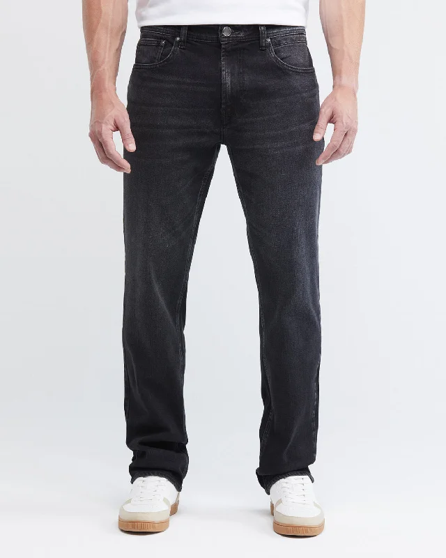 RELAXED FIT HIGH-RISE JEANS IN BLACK