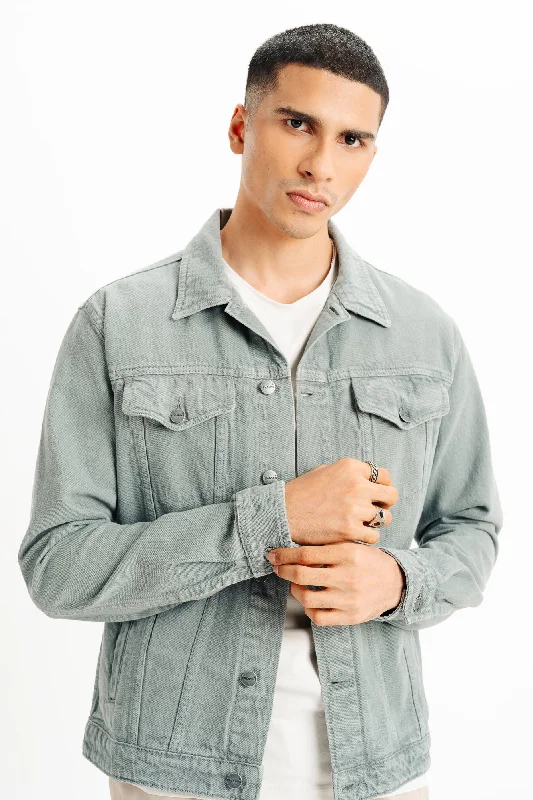 Grey Classic Men's Trucker Jacket