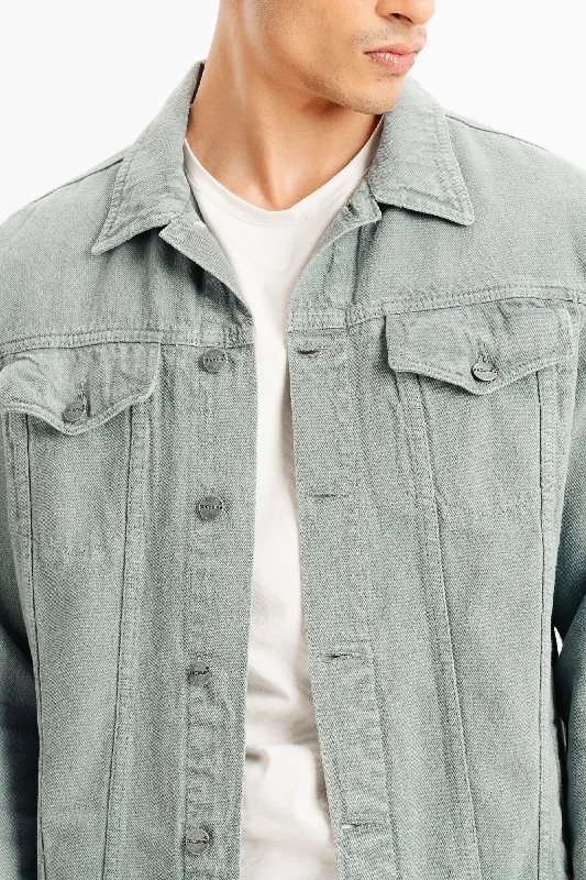 Grey Classic Men's Trucker Jacket