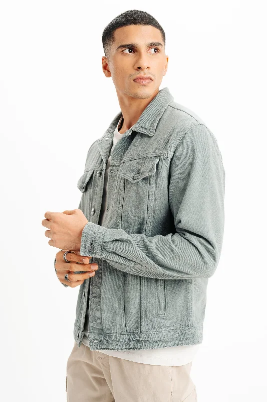 Grey Classic Men's Trucker Jacket