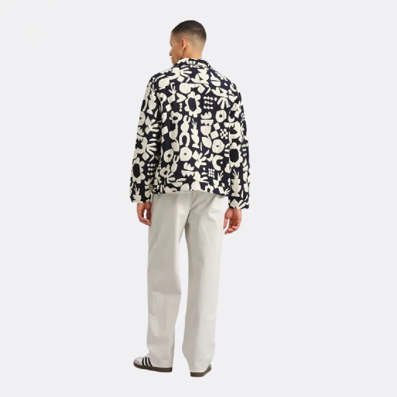 Iggy Jacket Spin Jacquard (Navy + Ecru)