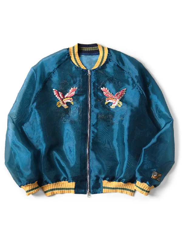 Kapital Sheer Pearl Souvenir JKT (EAGLE) - Dark Blue