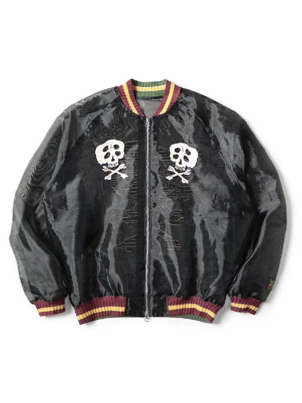 Kapital Sheer Pearl Souvenir JKT (RAIN SKULL) - Black