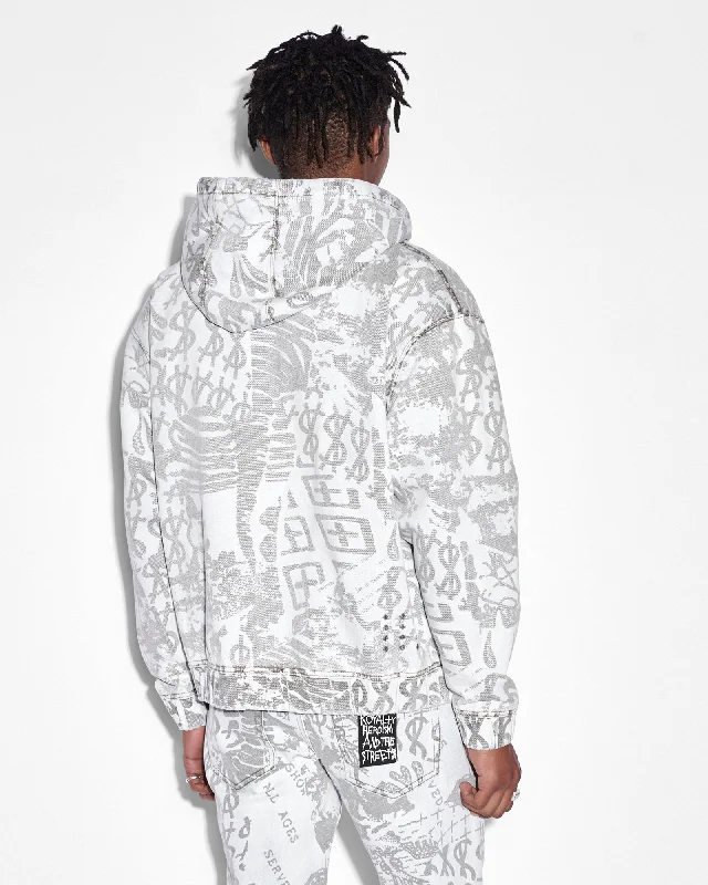 KOLLAGE ZIP HOODIE ICEY