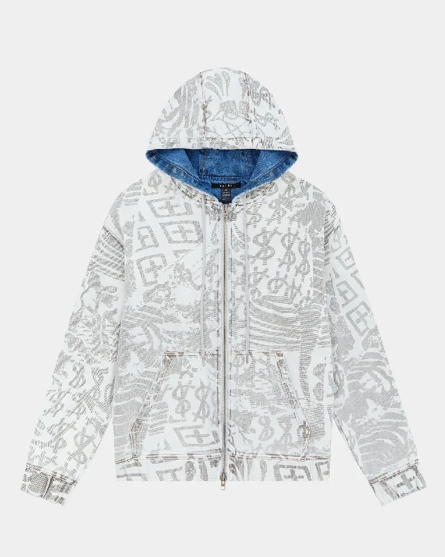 KOLLAGE ZIP HOODIE ICEY