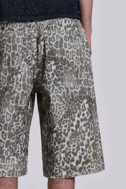 Leopard Fade Colossus Jorts