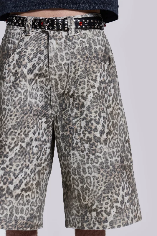 Leopard Fade Colossus Jorts