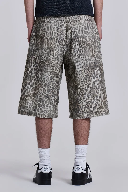 Leopard Fade Colossus Jorts