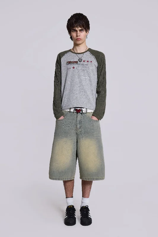 Light Wash Jumbo Jorts