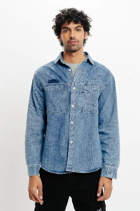 Men's Double Pocket Denim Jacket