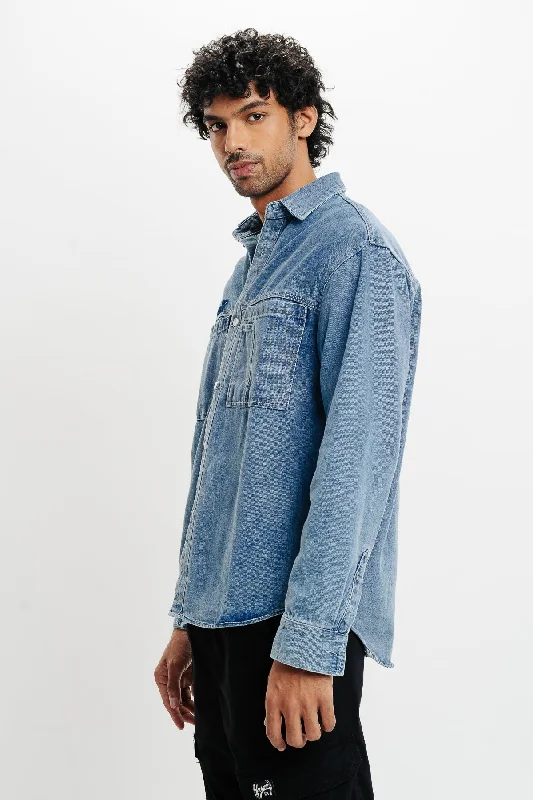 Men's Double Pocket Denim Jacket