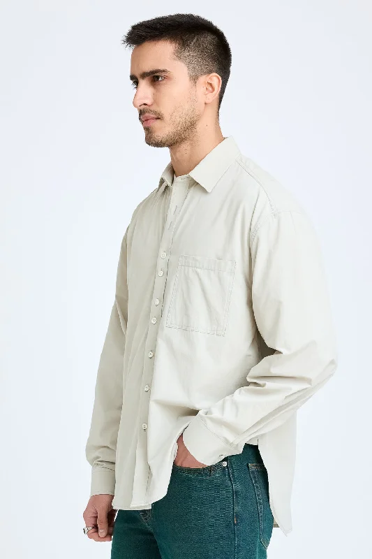 Men's Classic Solid Sage Grey Shirt