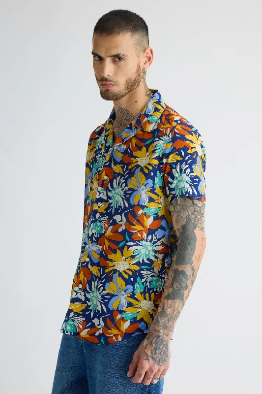 Men's Multi Printed Viscose Shirt