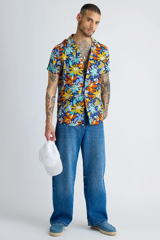 Men's Multi Printed Viscose Shirt