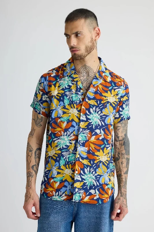 Men's Multi Printed Viscose Shirt