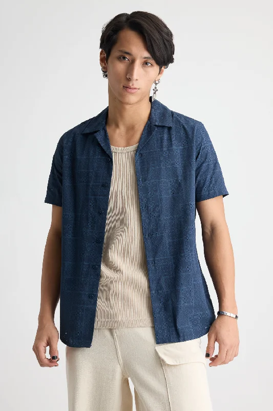 Men's Cotton Mesh Shirt