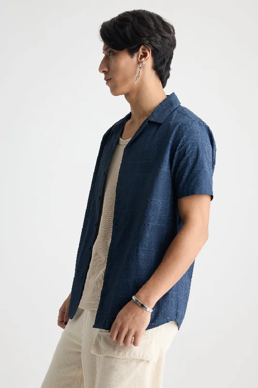 Men's Cotton Mesh Shirt