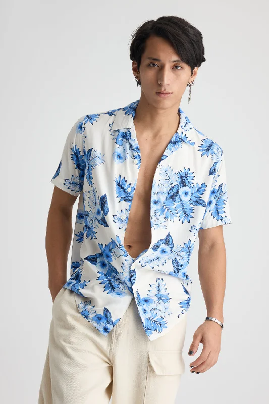 Men's Floral Revere Viscose Shirt