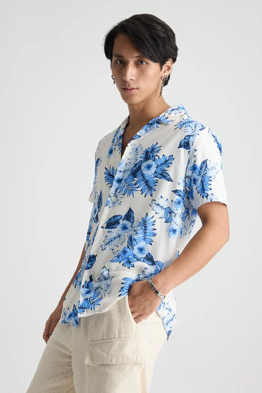 Men's Floral Revere Viscose Shirt