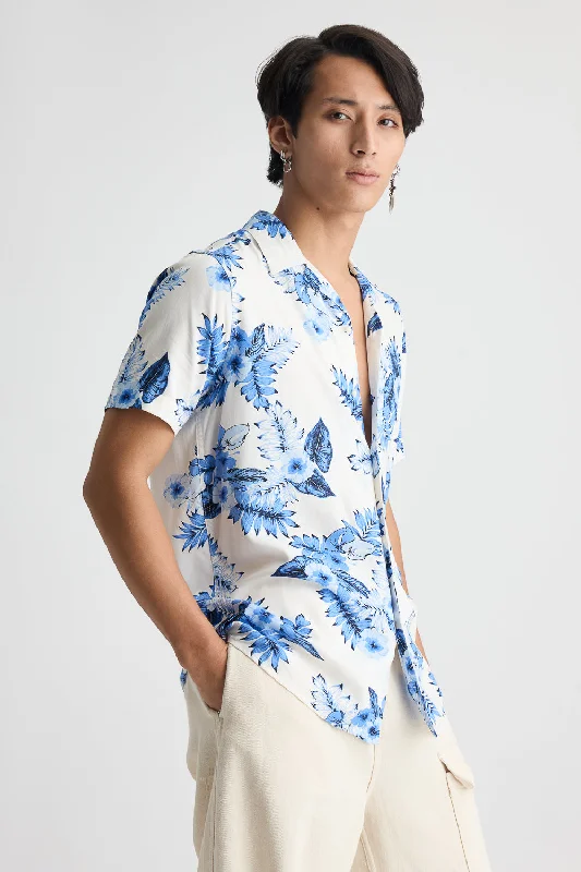 Men's Floral Revere Viscose Shirt