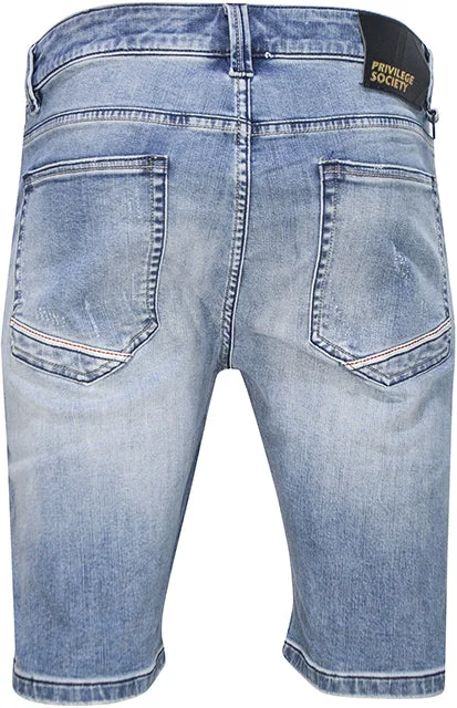 Men's Silver 1800 Denim Shorts