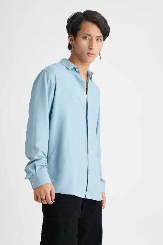 Men's Washed Blue Shirt