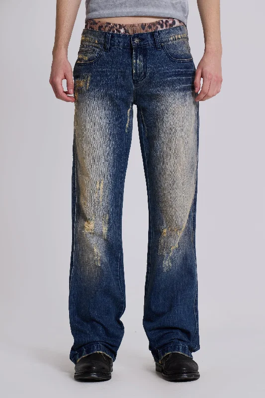 Metal Bootcut Jeans