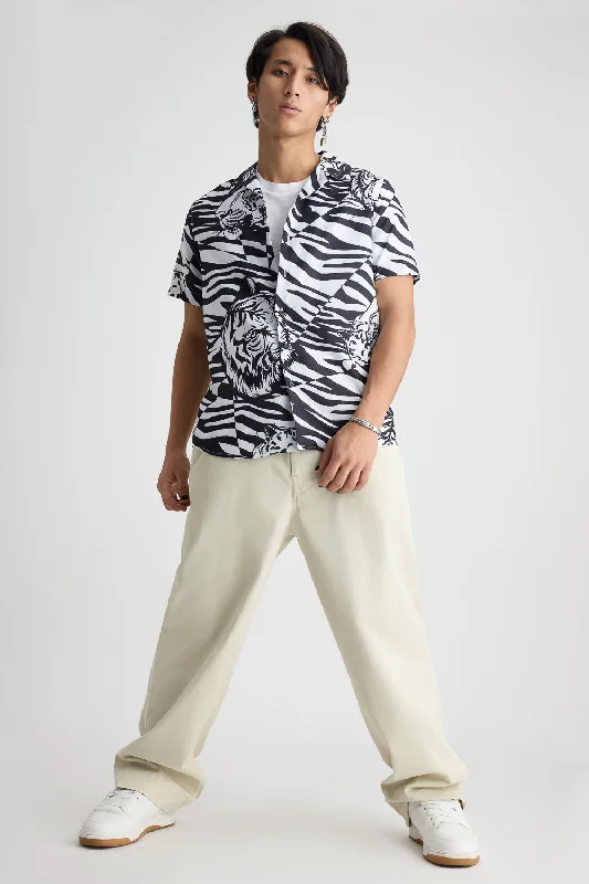 Monochrome Men's Tiger Shirt