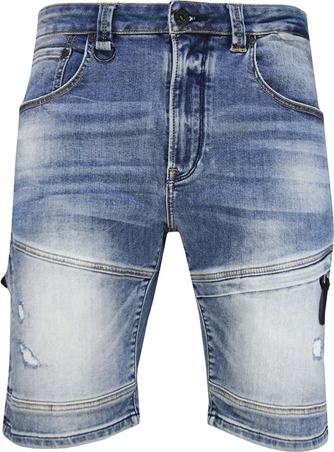 Privilege Society Men's Ice Pix Denim Shorts