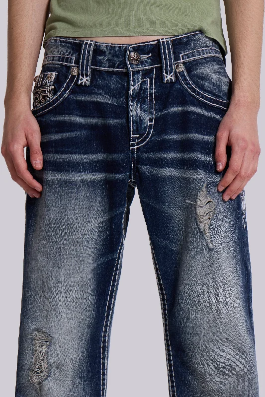 Rock Revival Mid Blue Gwen Bootcut Jeans