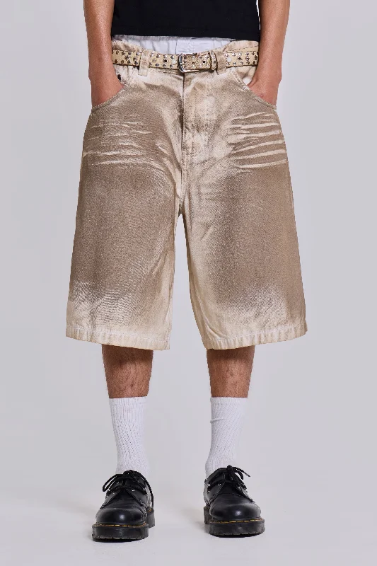 Sand Oil Wash Colossus Jorts