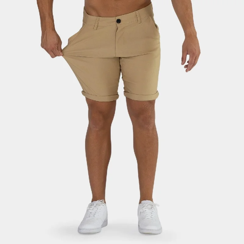 Ultra-Stretch Chino Shorts - Beige