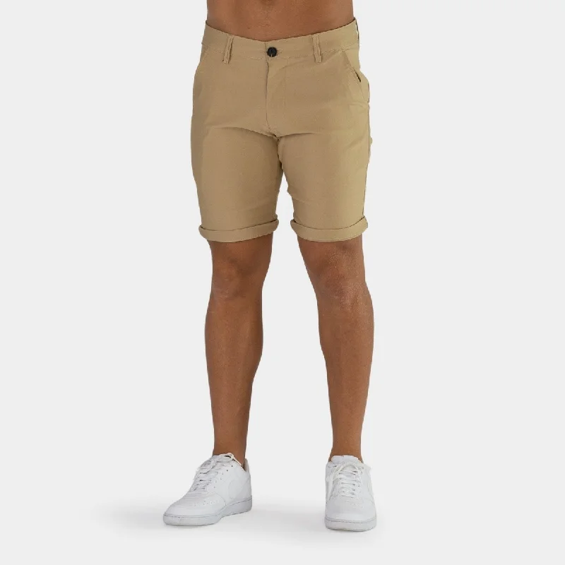 Ultra-Stretch Chino Shorts - Beige