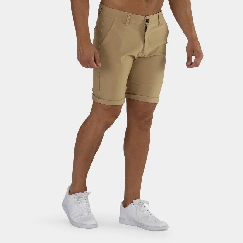 Ultra-Stretch Chino Shorts - Beige