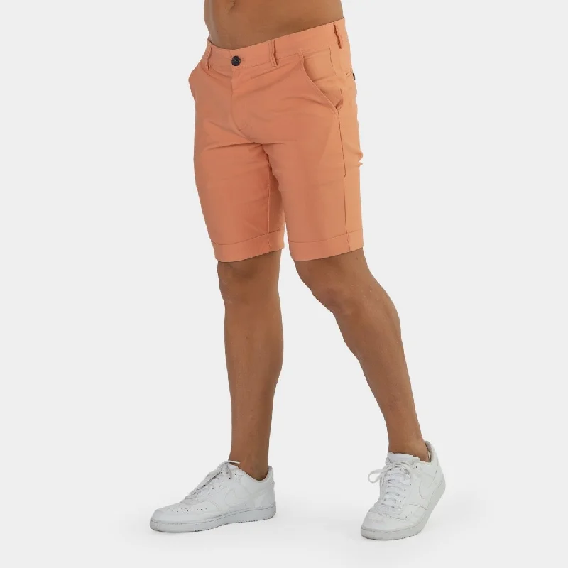 Ultra-Stretch Chino Shorts - Coral