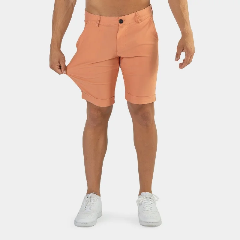 Ultra-Stretch Chino Shorts - Coral