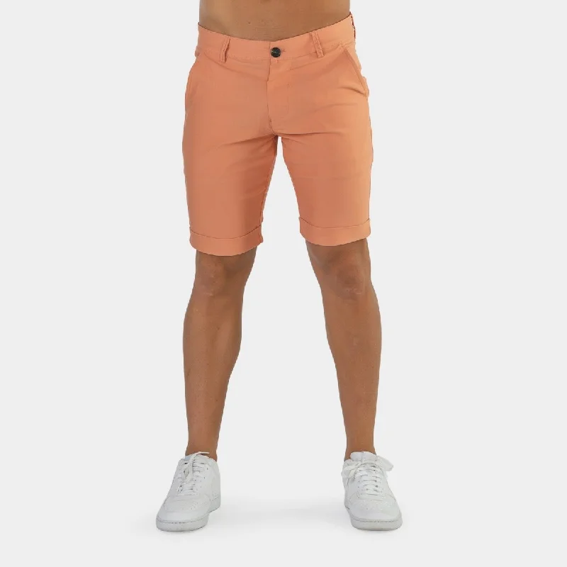 Ultra-Stretch Chino Shorts - Coral