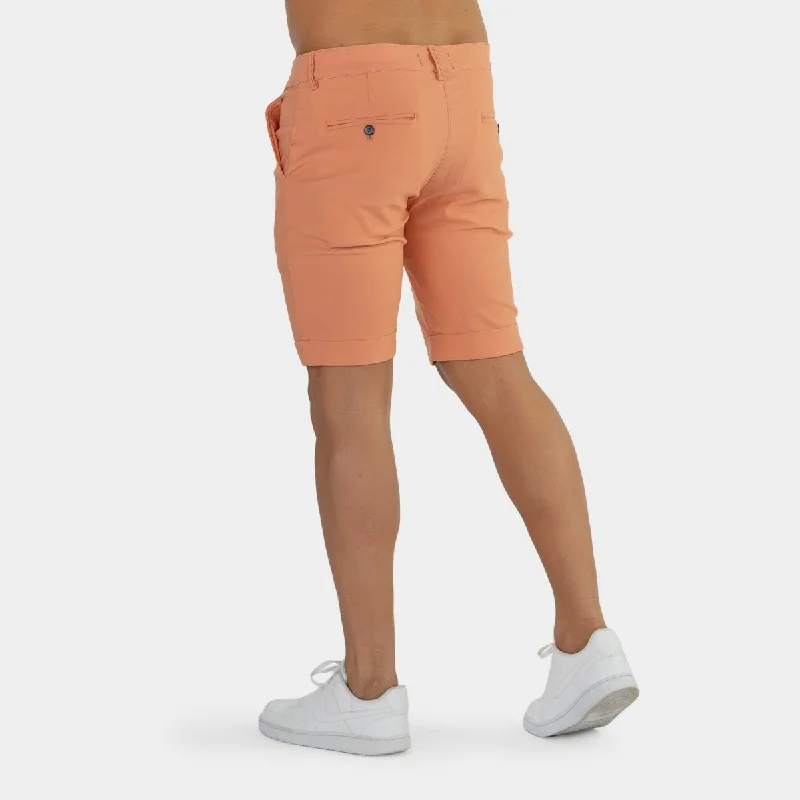 Ultra-Stretch Chino Shorts - Coral