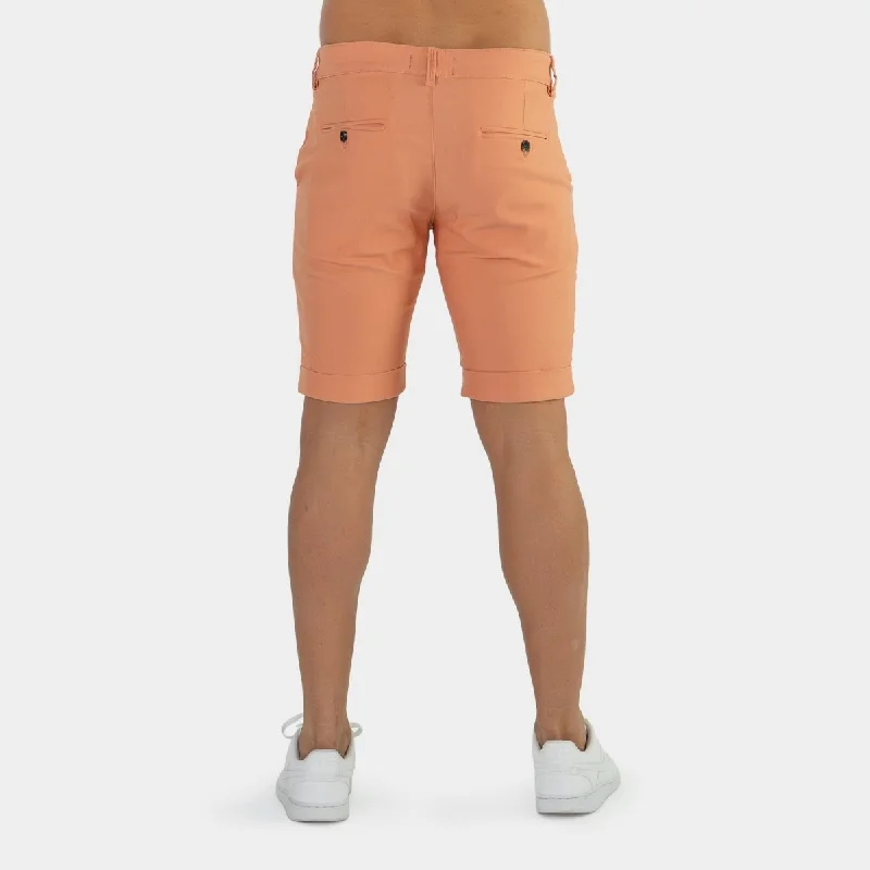 Ultra-Stretch Chino Shorts - Coral