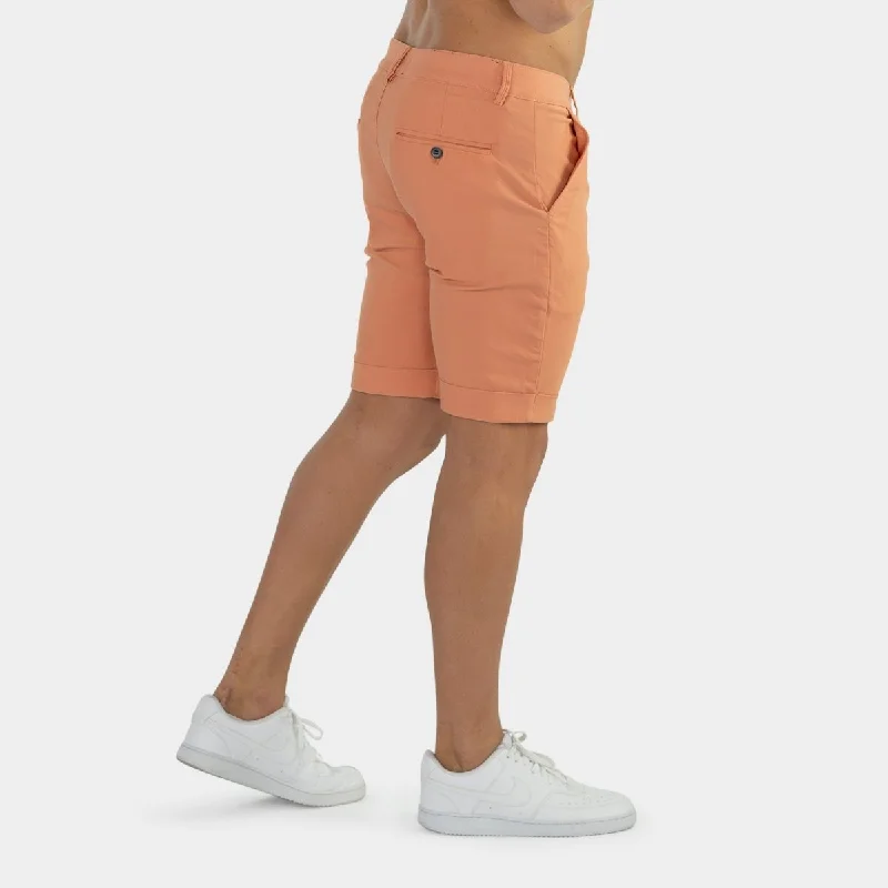 Ultra-Stretch Chino Shorts - Coral