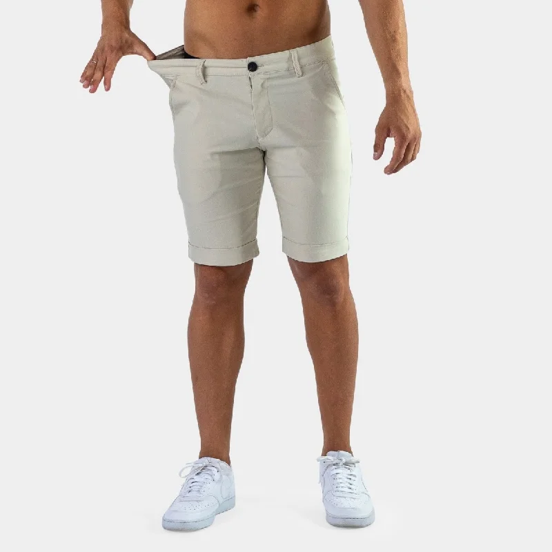 Ultra-Stretch Chino Shorts - Cream