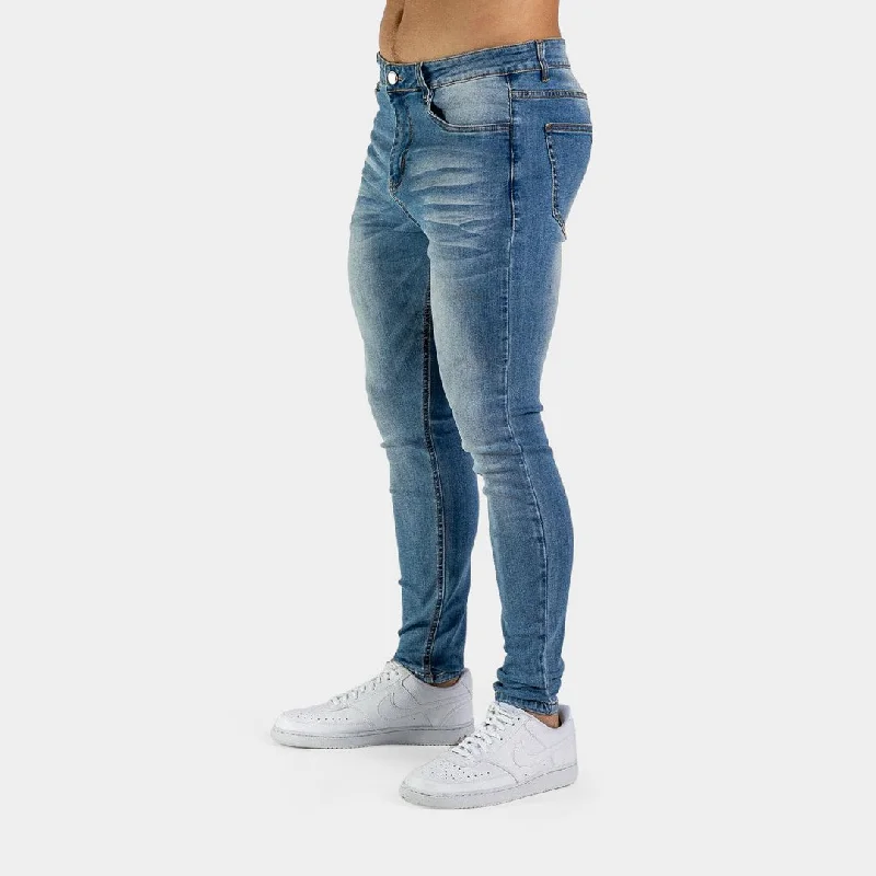 Ultra Stretch Jeans - Skinny Fit - Mid Blue Fade